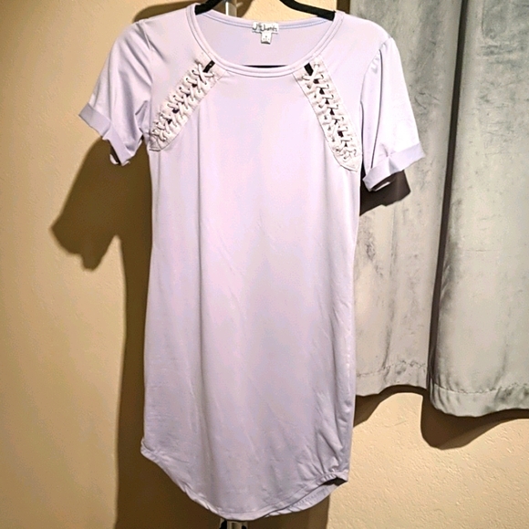 Lavender Extra Long Stretchy T Shirt - Picture 1 of 2